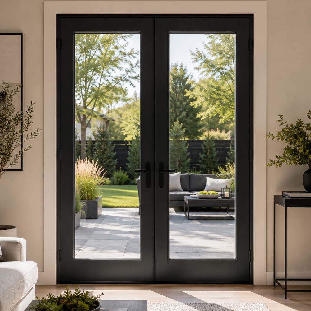 Modern French doors